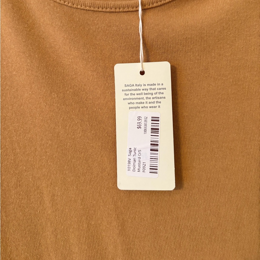 Cotton Knit Top in Warm Tan